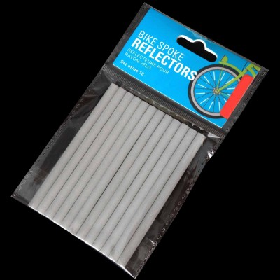 Bicycle wheel spoke reflective tube